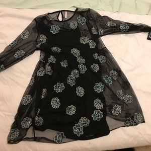 Long Sleeve Mesh dress